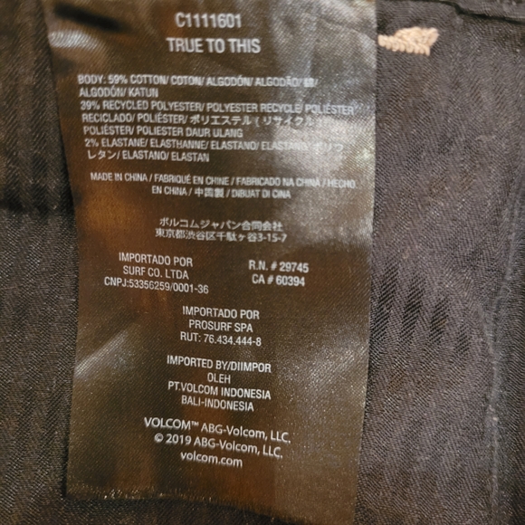 Volcom Frickin Modern Stretch Khaki Chinos-Sz 27 - Picture 6 of 12